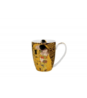Kubek classic THE KISS BROWN inspired by Klimt
