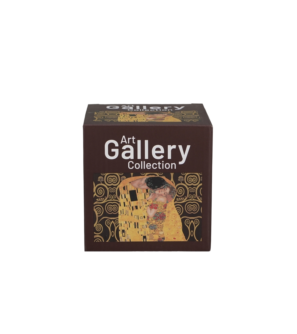 Kubek classic THE KISS BROWN inspired by Klimt