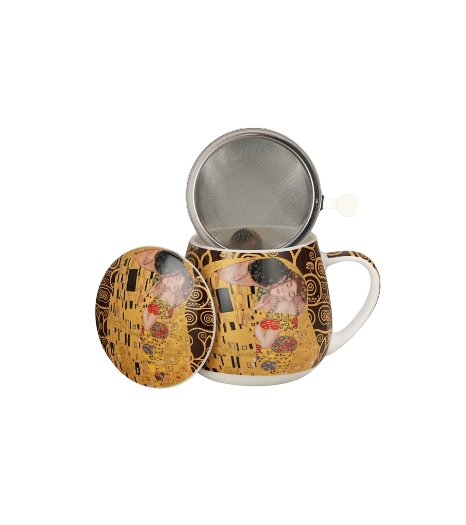 Zaparzacz baryłka THE KISS Brown inspired by Klimt