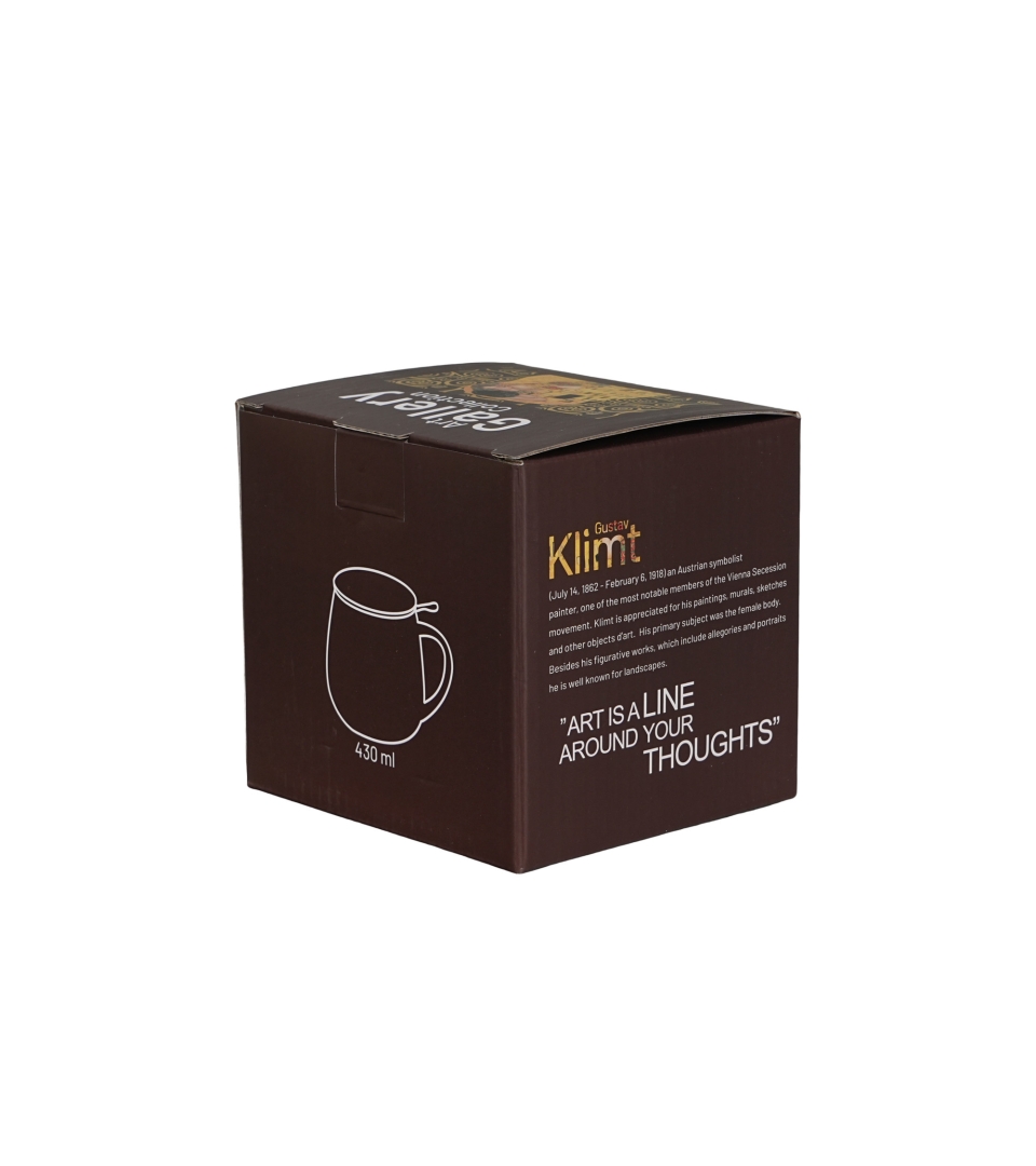 Zaparzacz baryłka THE KISS Brown inspired by Klimt
