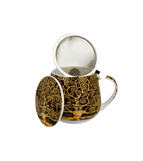 Zaparzacz baryłka TREE OF LIFE Brown inspired by Gustav Klimt
