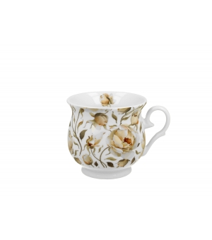 Kubek retro ENGLISH ROSES WHITE