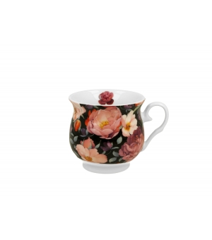 Kubek retro SPRING ROSES BLACK