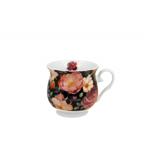 Kubek retro SPRING ROSES BLACK