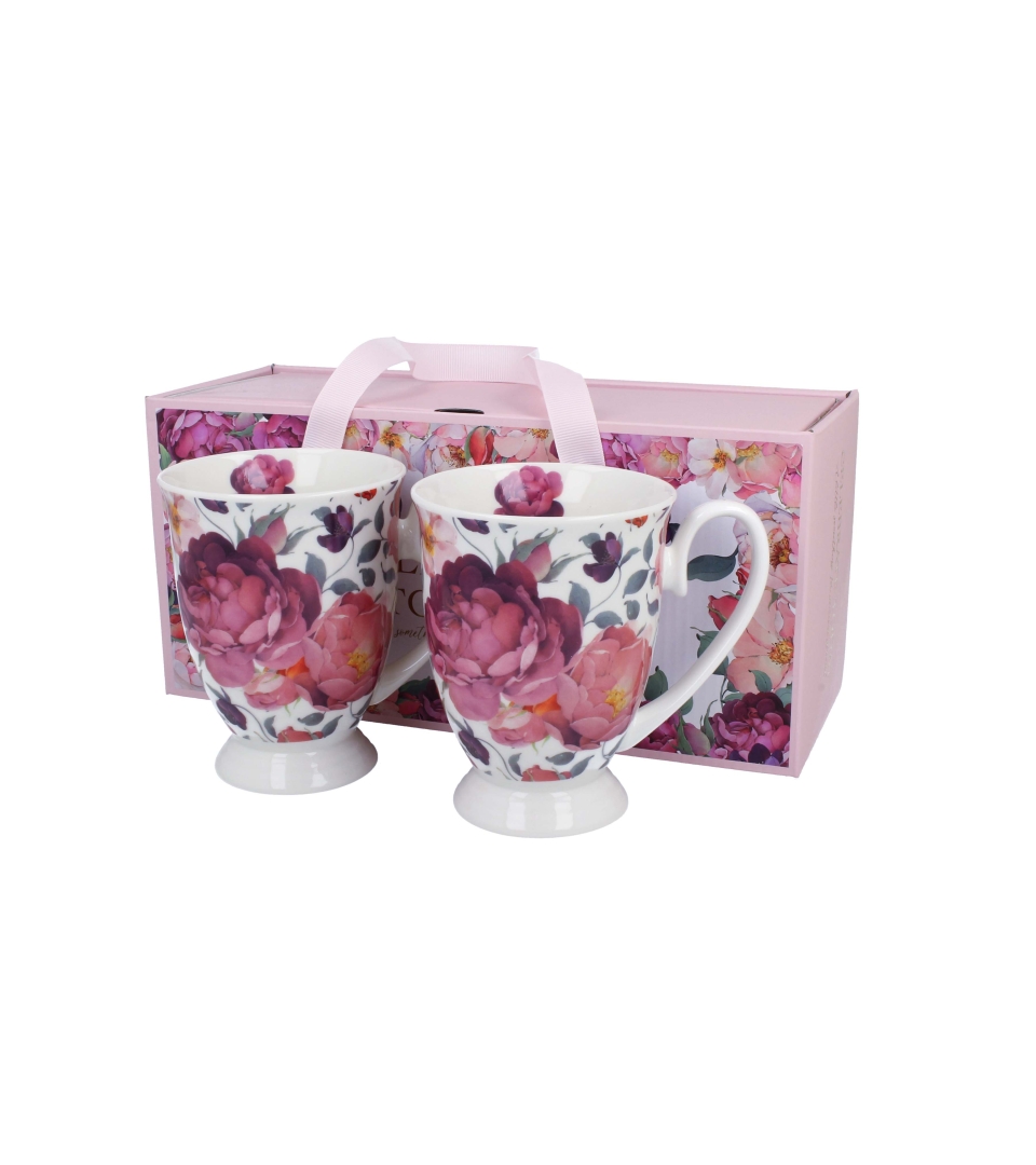 2 kubki royal SPRING ROSES WHITE