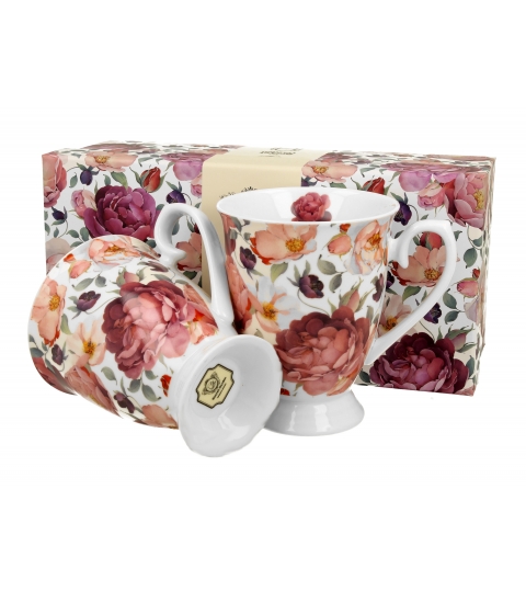 2 kubki royal SPRING ROSES WHITE