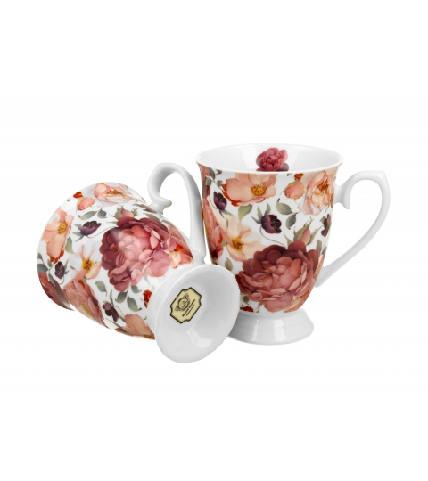 2 kubki royal SPRING ROSES WHITE