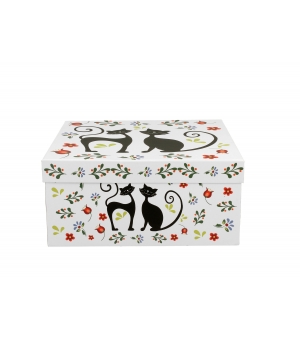 Filiżanki ze spodkami 280 ml komplet 2 szt. KOTY ETNO