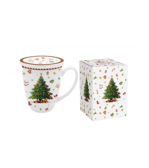 Kubek z zaparzaczem (colorbox) CHRISTMAS TREE 2