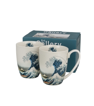 2 kubki classic THE GREAT WAVE inspired by HOKUSAI