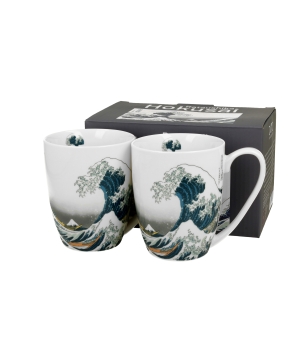 2 kubki classic THE GREAT WAVE inspired by HOKUSAI