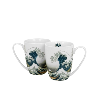 2 kubki classic THE GREAT WAVE inspired by HOKUSAI