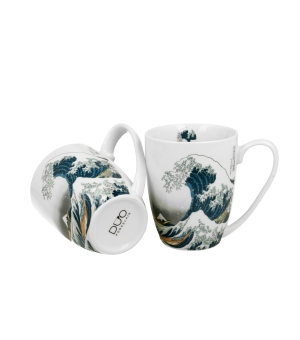 2 kubki classic THE GREAT WAVE inspired by HOKUSAI