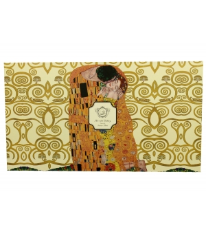 6 filiżanek ze spodkami THE KISS ECRU inspired by Klimt