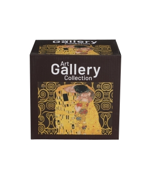 Filiżanka z dzbankiem i spodkiem THE KISS BROWN inspired by Klimt