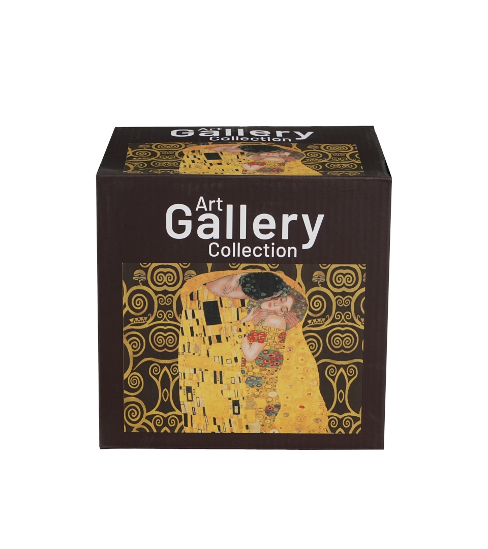 Filiżanka z dzbankiem i spodkiem THE KISS BROWN inspired by Klimt