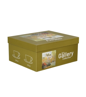 2 filiżanki ze spodkami THE GARDEN AT ARGENTEUIL inspired by Monet