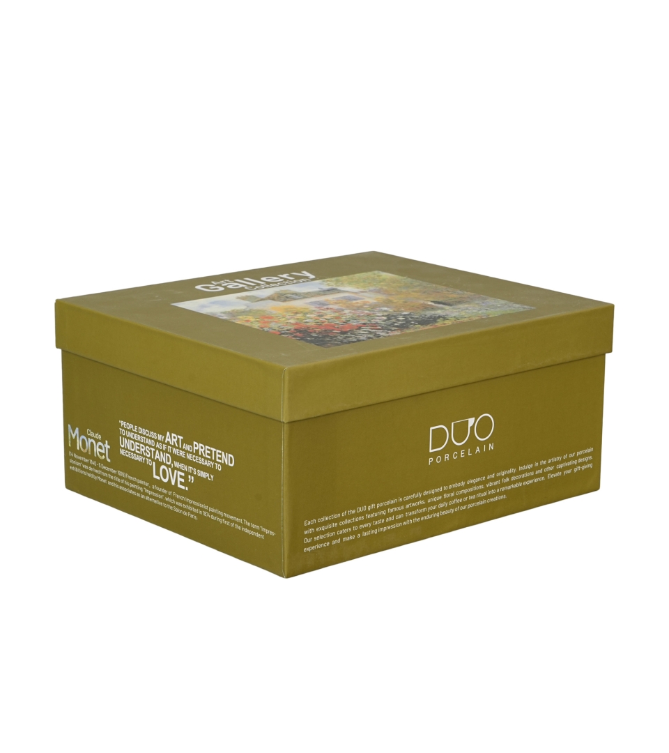 2 filiżanki ze spodkami THE GARDEN AT ARGENTEUIL inspired by Monet