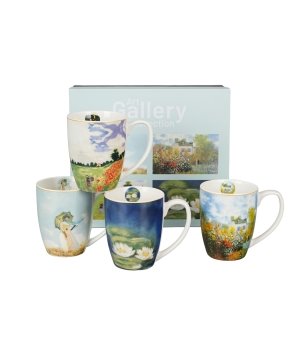 Komplet 4 kubki classic inspired by Monet