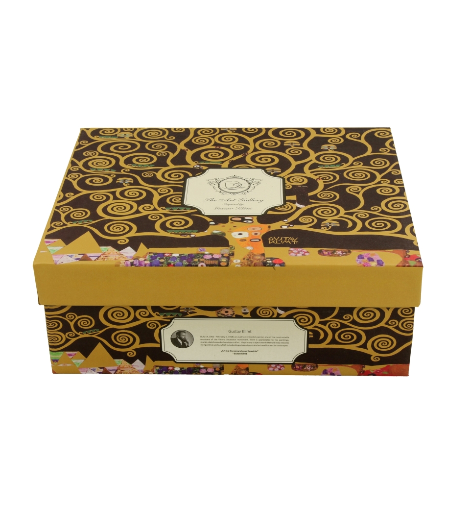 2 filiżanki luxury espresso ze spodkami TREE OF LIFE inspired by Klimt