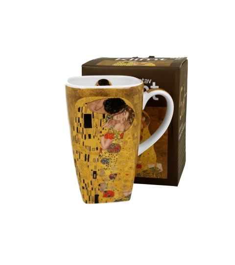 Kubek kwadratowy THE KISS CLASSIC inspired by Klimt