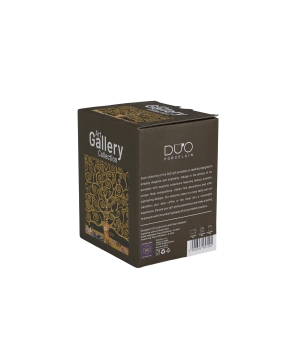 Kubek kwadratowy TREE OF LIFE Brown inspired by Klimt