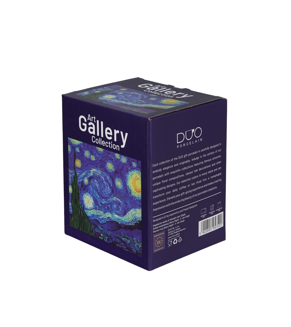 Kubek kwadratowy STARRY NIGHT inspired by Van Gogh