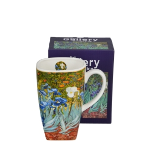 Kubek kwadratowy IRISES inspired by Van Gogh