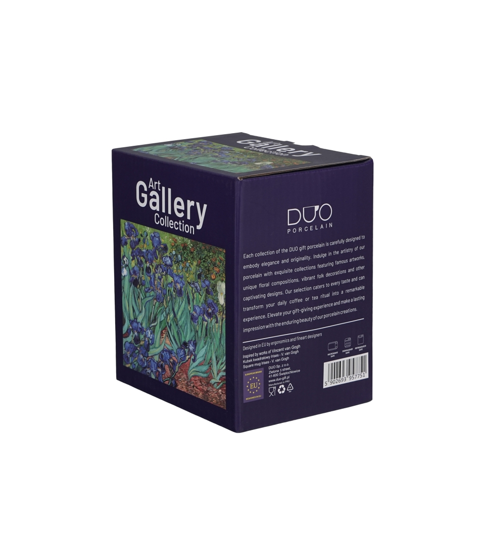 Kubek kwadratowy IRISES inspired by Van Gogh