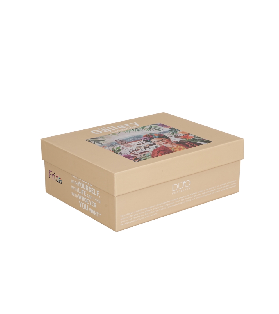 2 filiżanki espresso ze spodkami MEXICAN ART RED