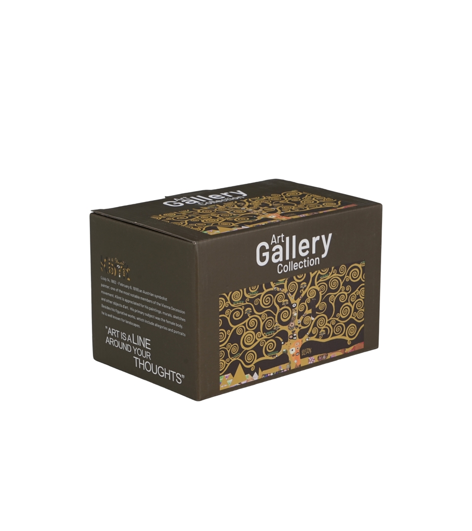 2 kubki classic TREE OF LIFE Brown inspired by Klimt