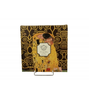 Komplet 2 talerze deserowe THE KISS BROWN inspired by Klimt