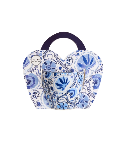 Kubek 460 ml w "koszyczku" NARESH BLUE