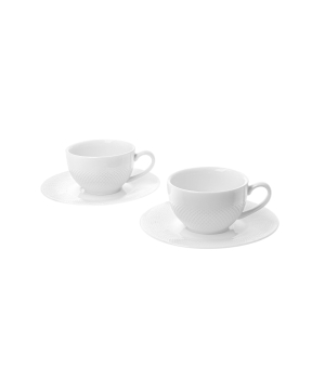 2 filiżanki espresso ze spodkami DIAMOND