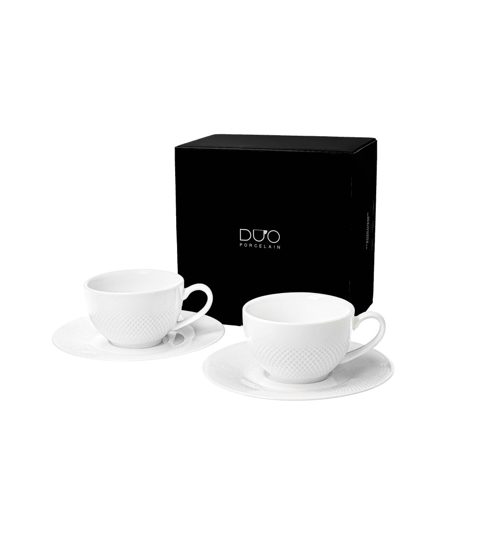 2 filiżanki espresso ze spodkami DIAMOND