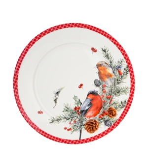 Talerz duży CHRISTMAS BIRDS 1
