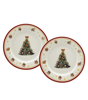 Komplet 2 talerze deserowe CHRISTMAS TREE 3