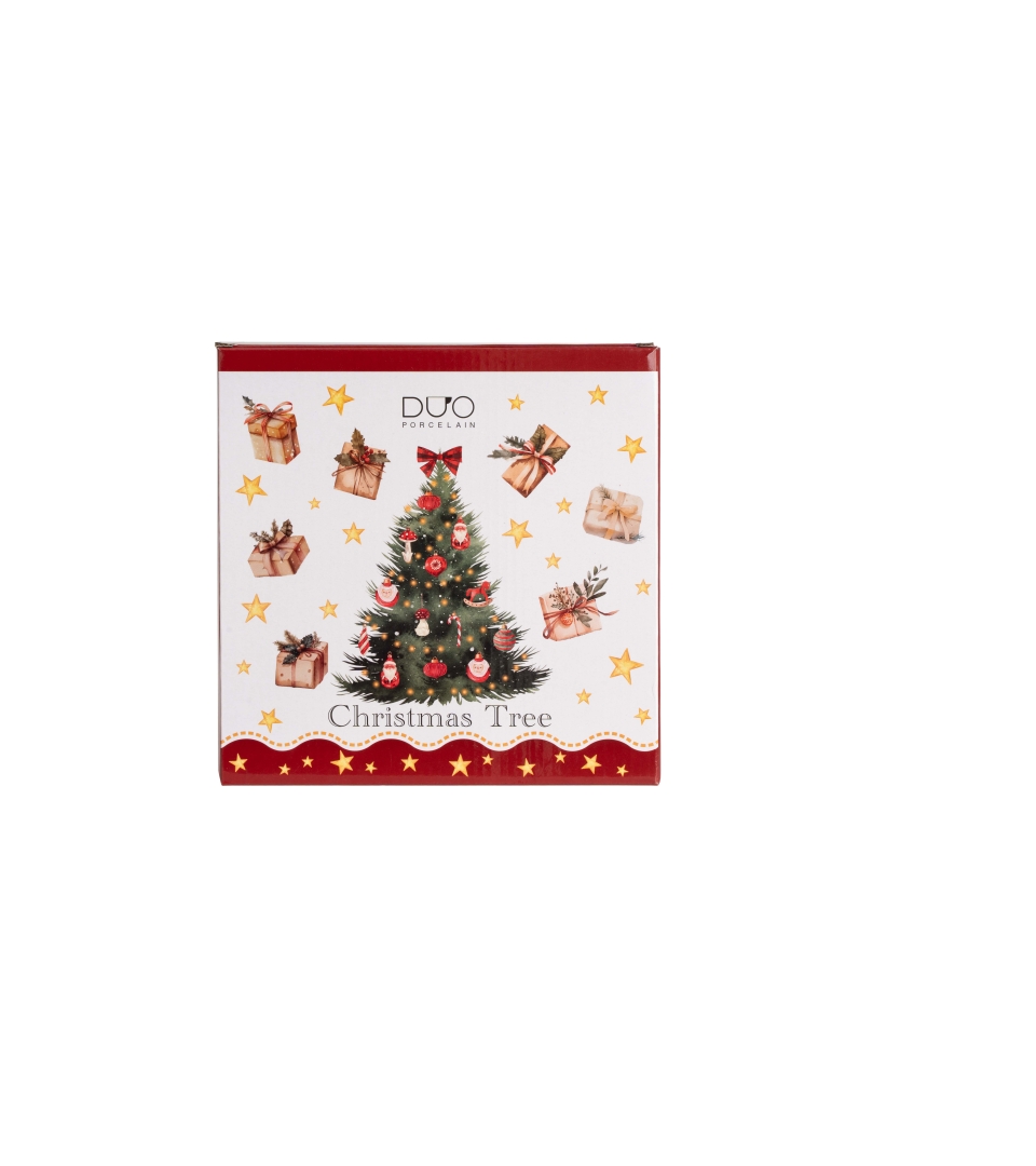 Komplet 2 talerze deserowe CHRISTMAS TREE 3