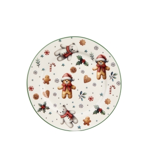 Komplet 2 talerze deserowe CHRISTMAS CUTIES