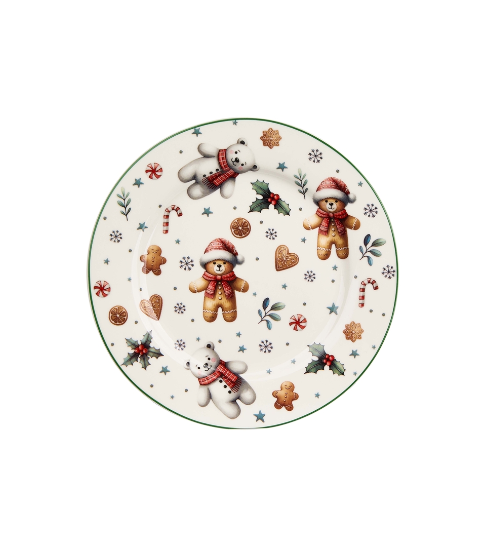 Komplet 2 talerze deserowe CHRISTMAS CUTIES