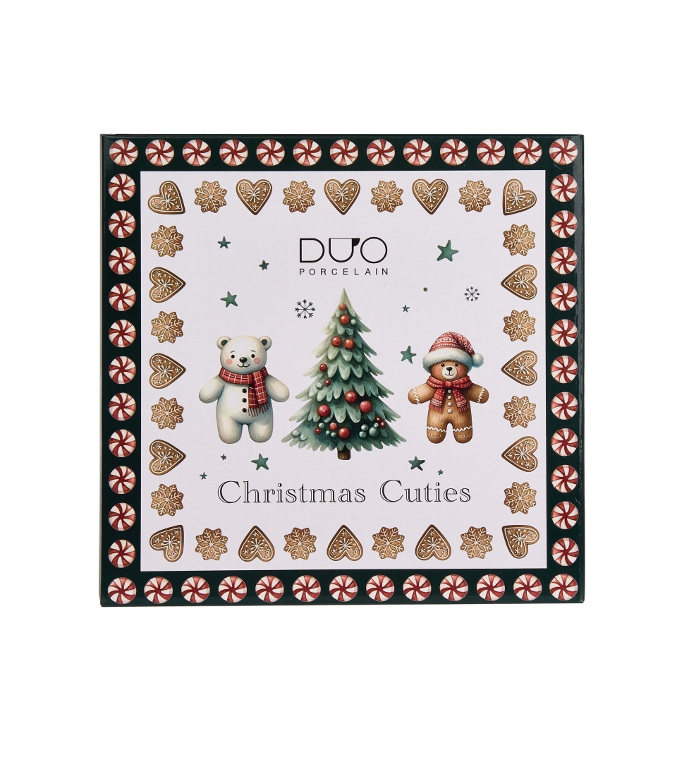 Komplet 2 talerze deserowe CHRISTMAS CUTIES