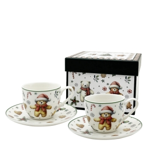 2 filiżanki espresso ze spodkami CHRISTMAS CUTIES