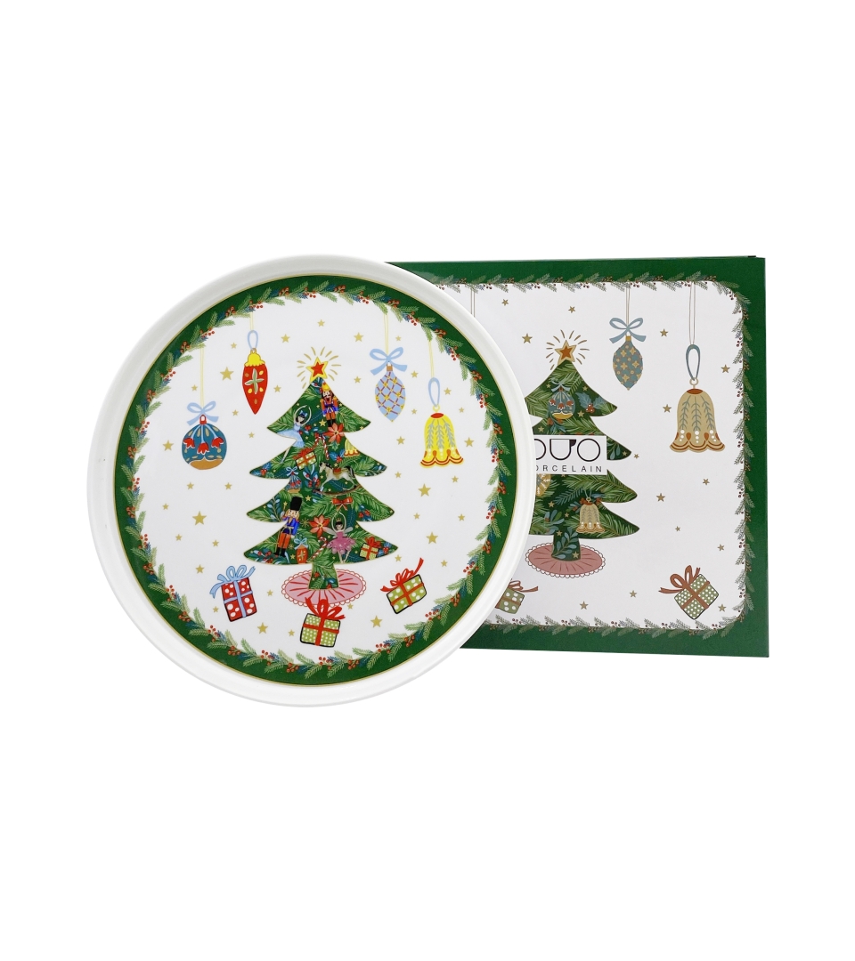 Talerz duży z wysokim brzegiem AROUND CHRISTMAS TREE