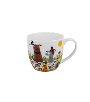 Kubek 460 ml w "koszyczku" Psi Świat PSI PIKNIK