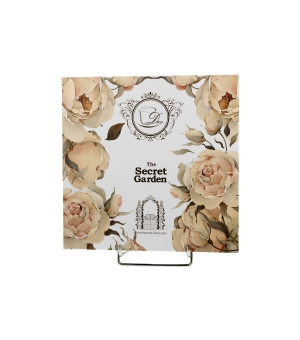 Komplet 2 talerze deserowe ENGLISH ROSES WHITE