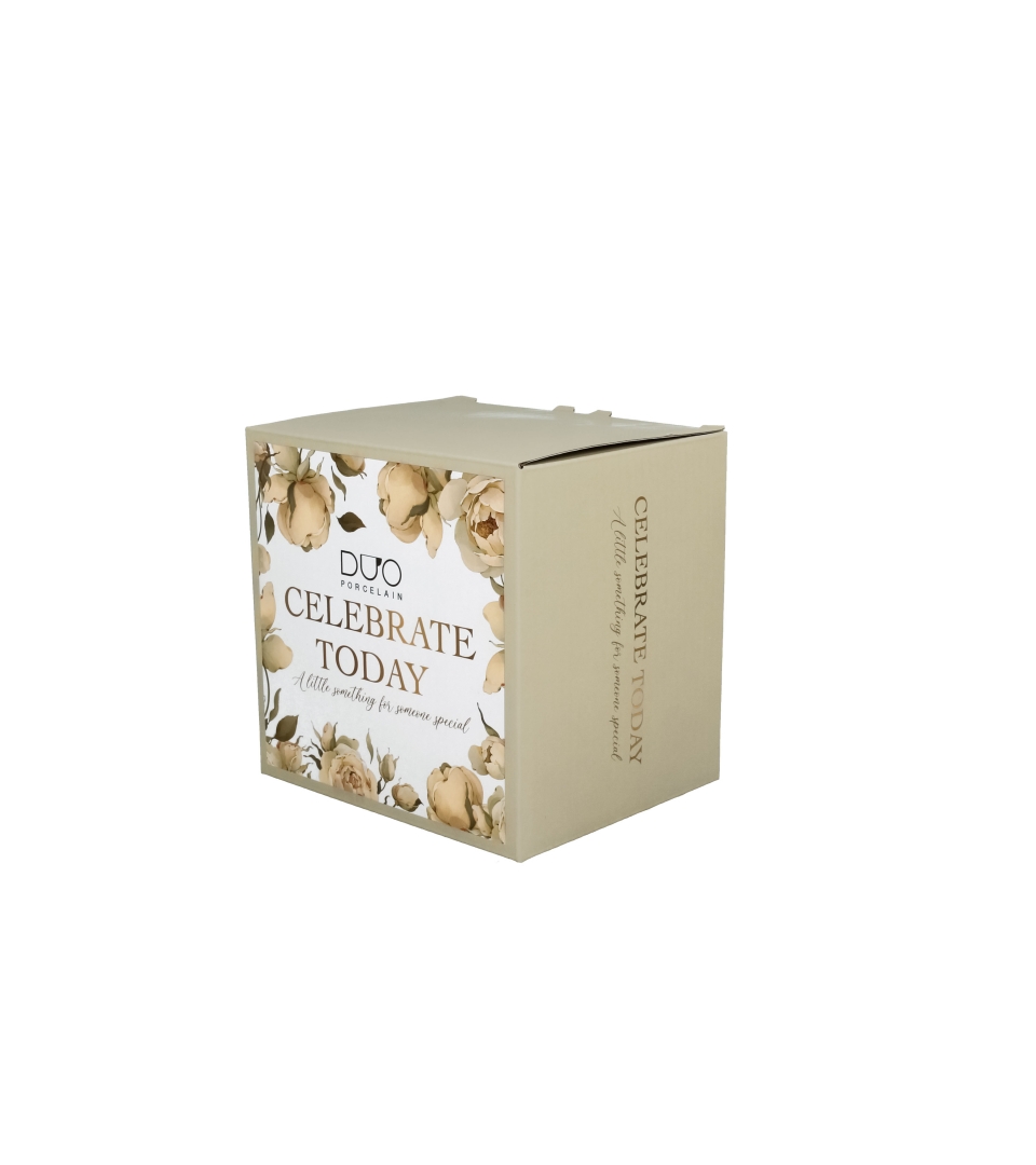 Kubek na stopce ENGLISH ROSES WHITE