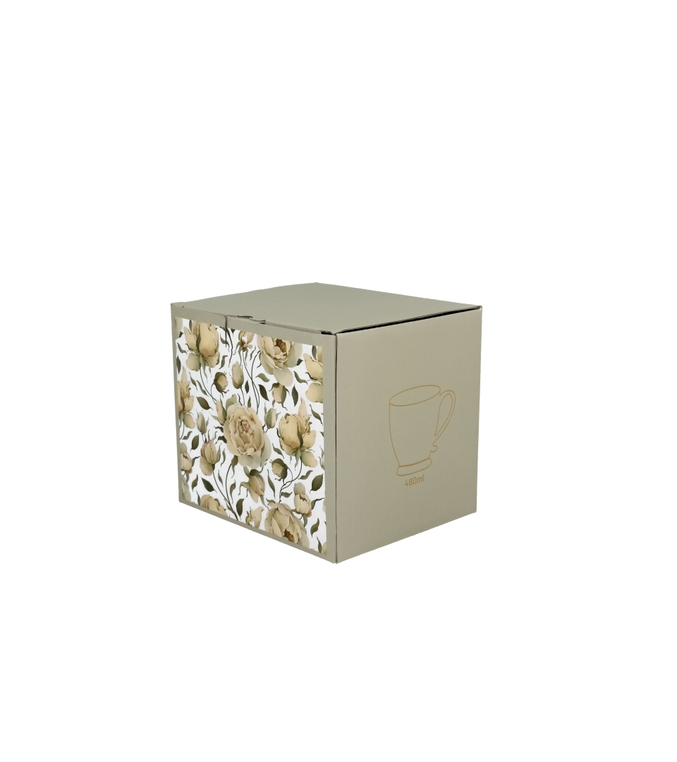 Kubek na stopce ENGLISH ROSES WHITE
