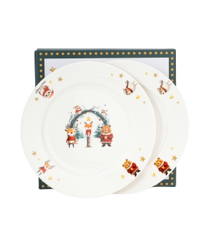 Komplet 2 talerze deserowe CHRISTMAS CUTIES 2
