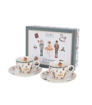 2 filiżanki espresso ze spodkami CHRISTMAS NUTCRACKER