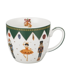 Kubek 460 ml w "koszyczku" NUTCRACKER